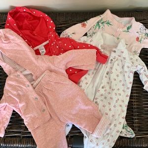 Baby Gap & Carter’s mix, 0-3 months